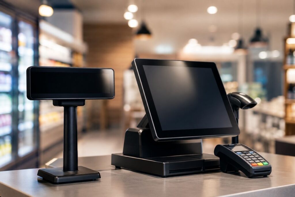 Perakende ve market kasalarında güvenli alışveriş sağlayan müşteri ekranı ve pos müşteri ekranı çözümü.